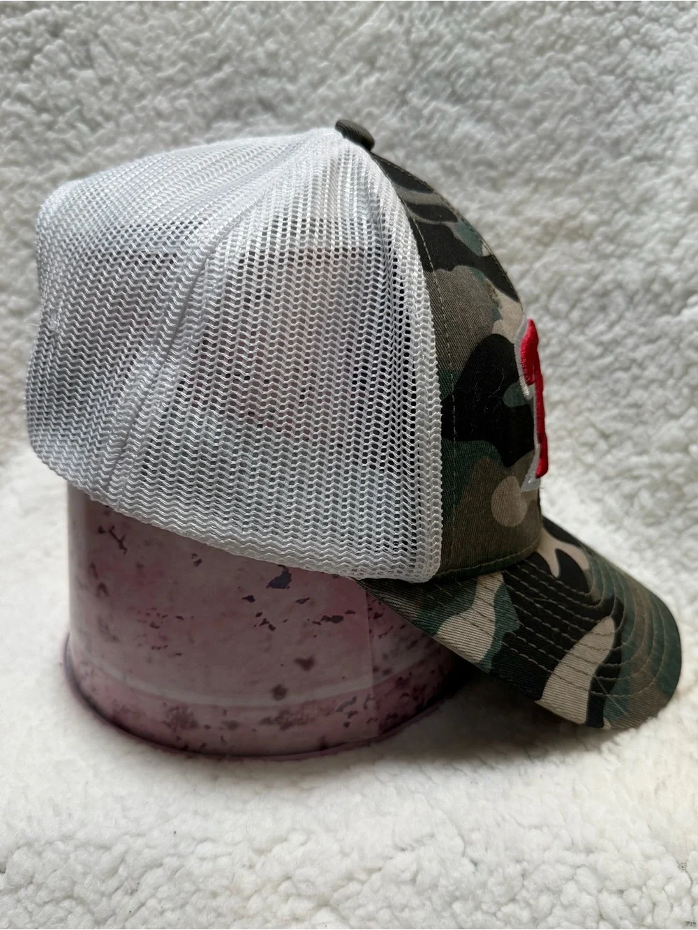 Troy University The Game Men's Camouflage Trucker Mesh Snap Back Cap Hat